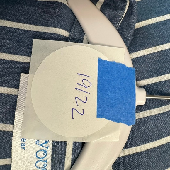 Womens Cottagecore Striped Lace Hem Top Size‎ M Boho Artisan Layered Romantic - Picture 8 of 8